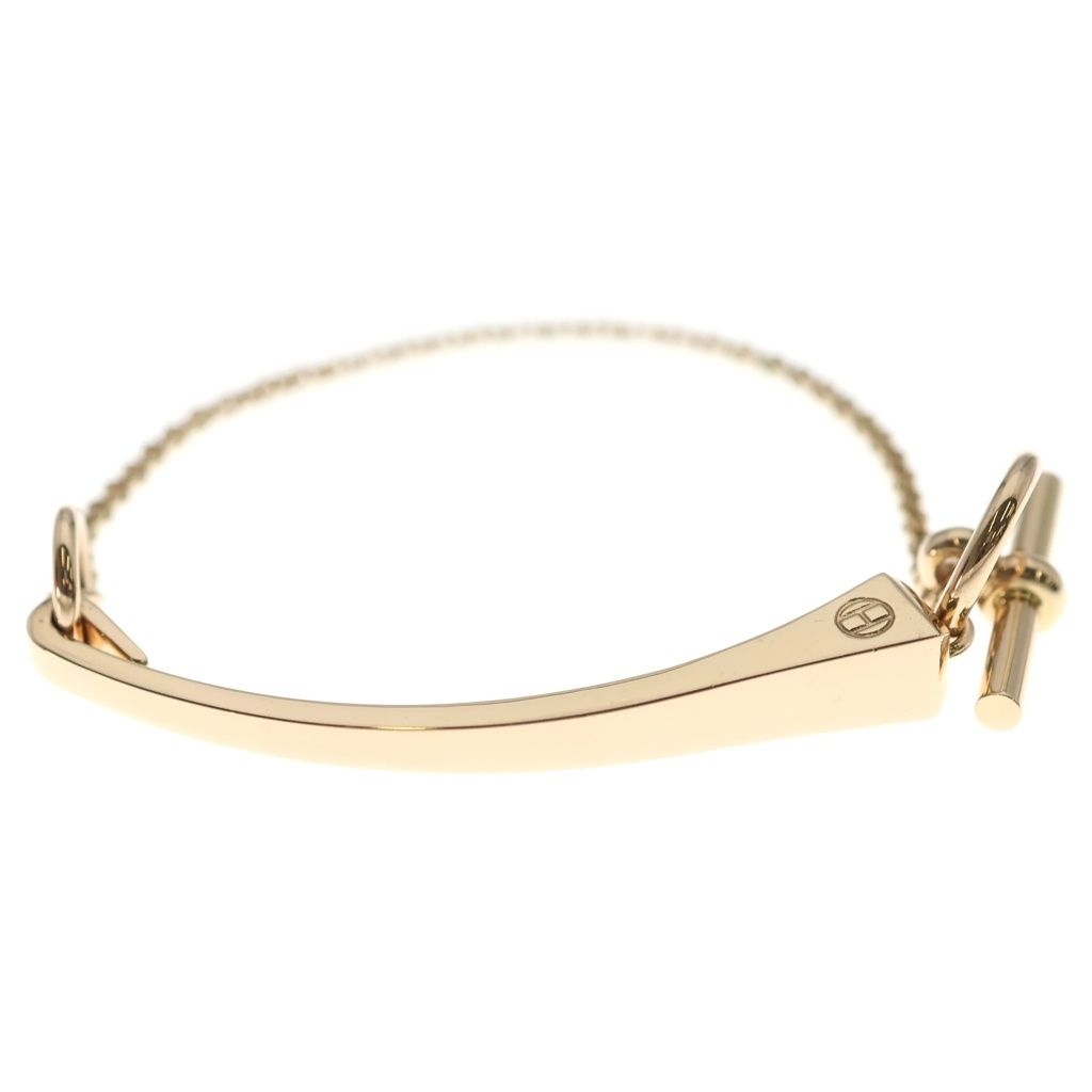 Hermes Cour de Forge 18k Pink Gold Chain Bracelet — view 4