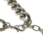 Dior Logo Plate Chain Bracelet Silver — view 5