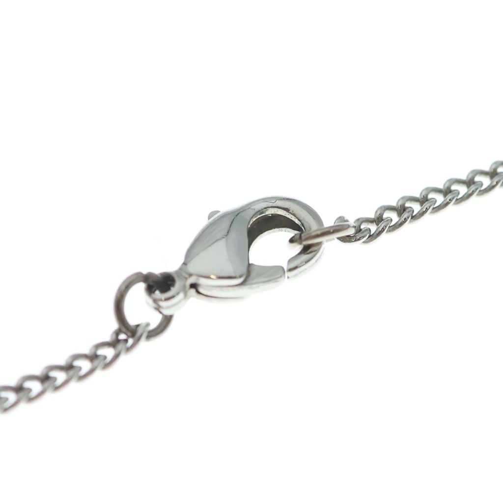 Louis Vuitton Ring Necklace Monogram Metal Silver Pendant Chain — view 4