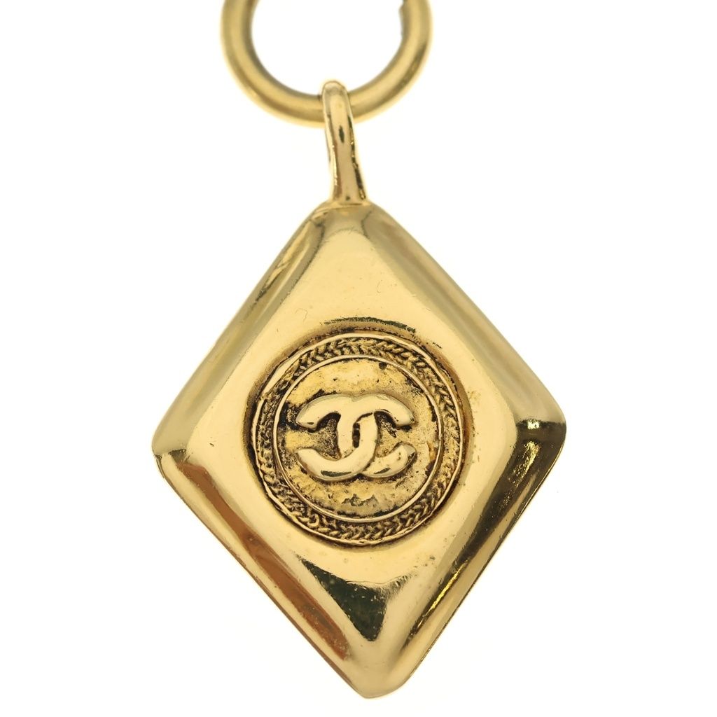 Chanel CC Logo Diamond Necklace — view 3