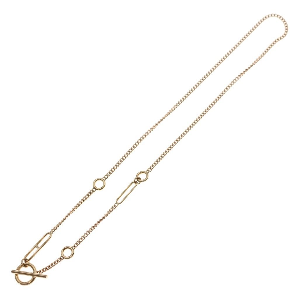 Hermes Chaine D'ancre Echappee 18k Pink Gold Necklace — view 2