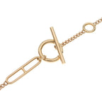 Hermes Chaine D'ancre Echappee 18k Pink Gold Necklace — view 3