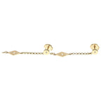 Hermes Gambard Earrings Diamond Gold — view 3