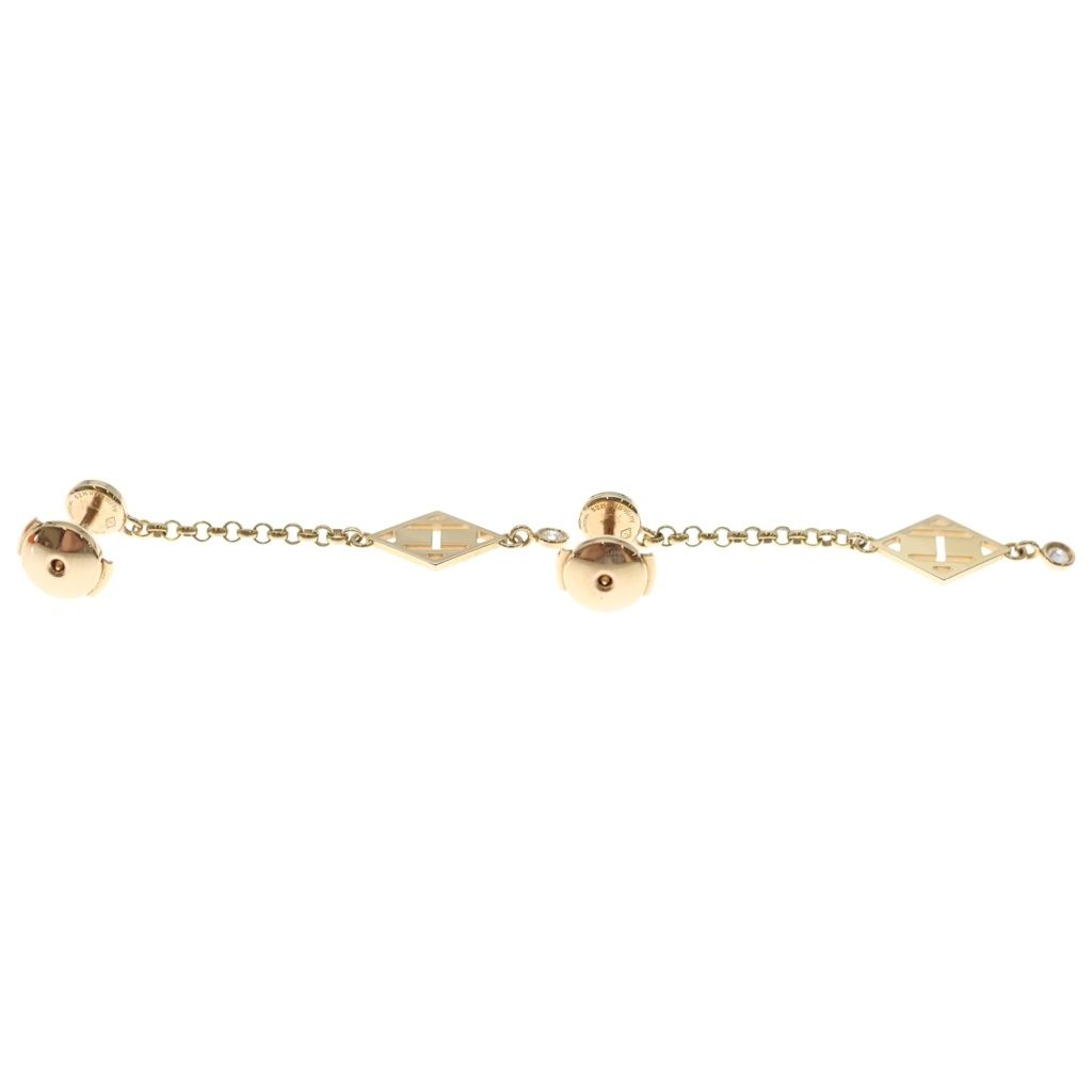 Hermes Gambard Earrings Diamond Gold — view 4