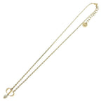 Dior Pearl Logo Pendant Chain Gold — view 2