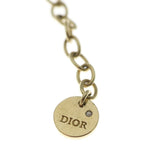 Dior Pearl Logo Pendant Chain Gold — view 5
