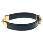 Louis Vuitton LV Iconic Bracelet Leather Gold Plated Black — view 3