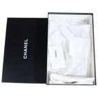 Chanel CC Logo Suede Leather Sneakers Yellow — view 6