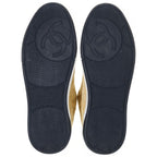 Chanel CC Logo Suede Leather Sneakers Yellow — view 5