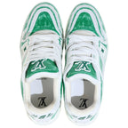 Louis Vuitton LV Trainer Sneaker Low Cut Sneakers Paint Graffiti White — view 4