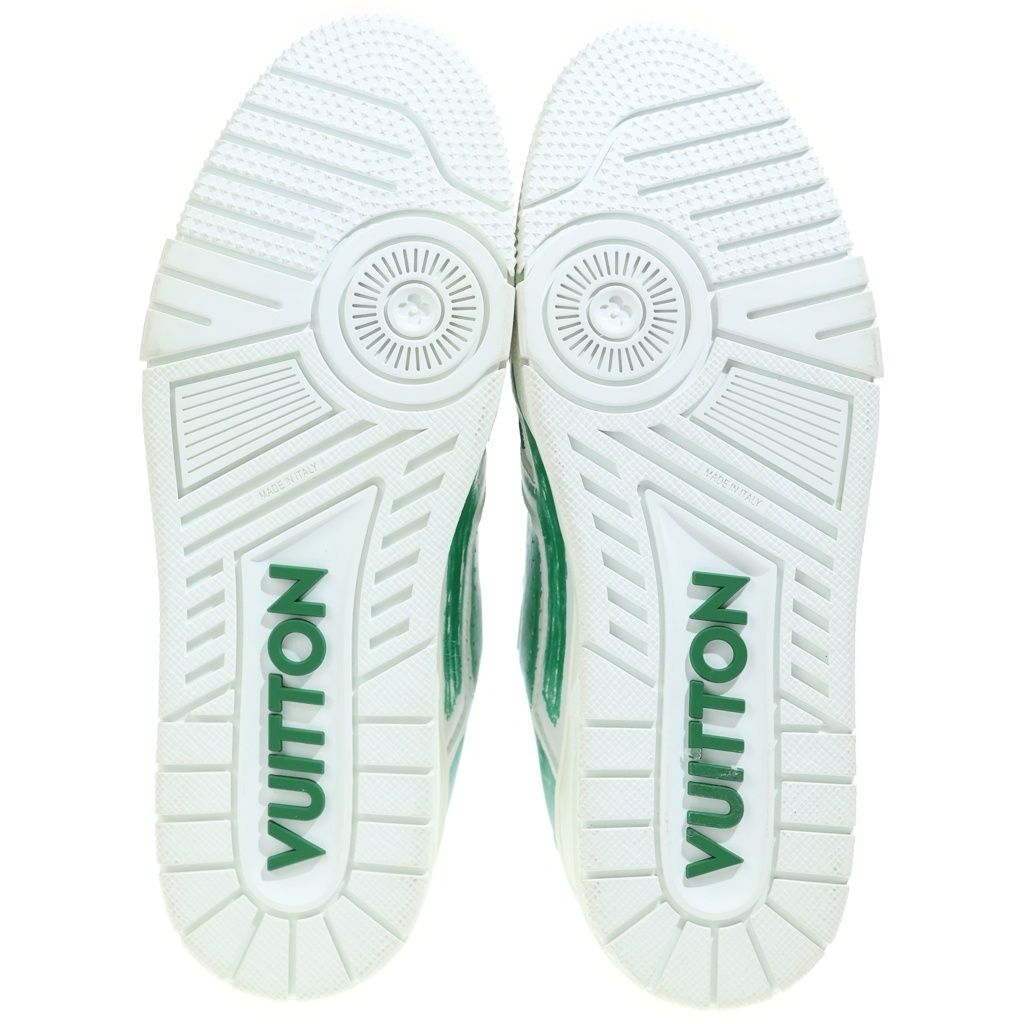 Louis Vuitton LV Trainer Sneaker Low Cut Sneakers Paint Graffiti White — view 5