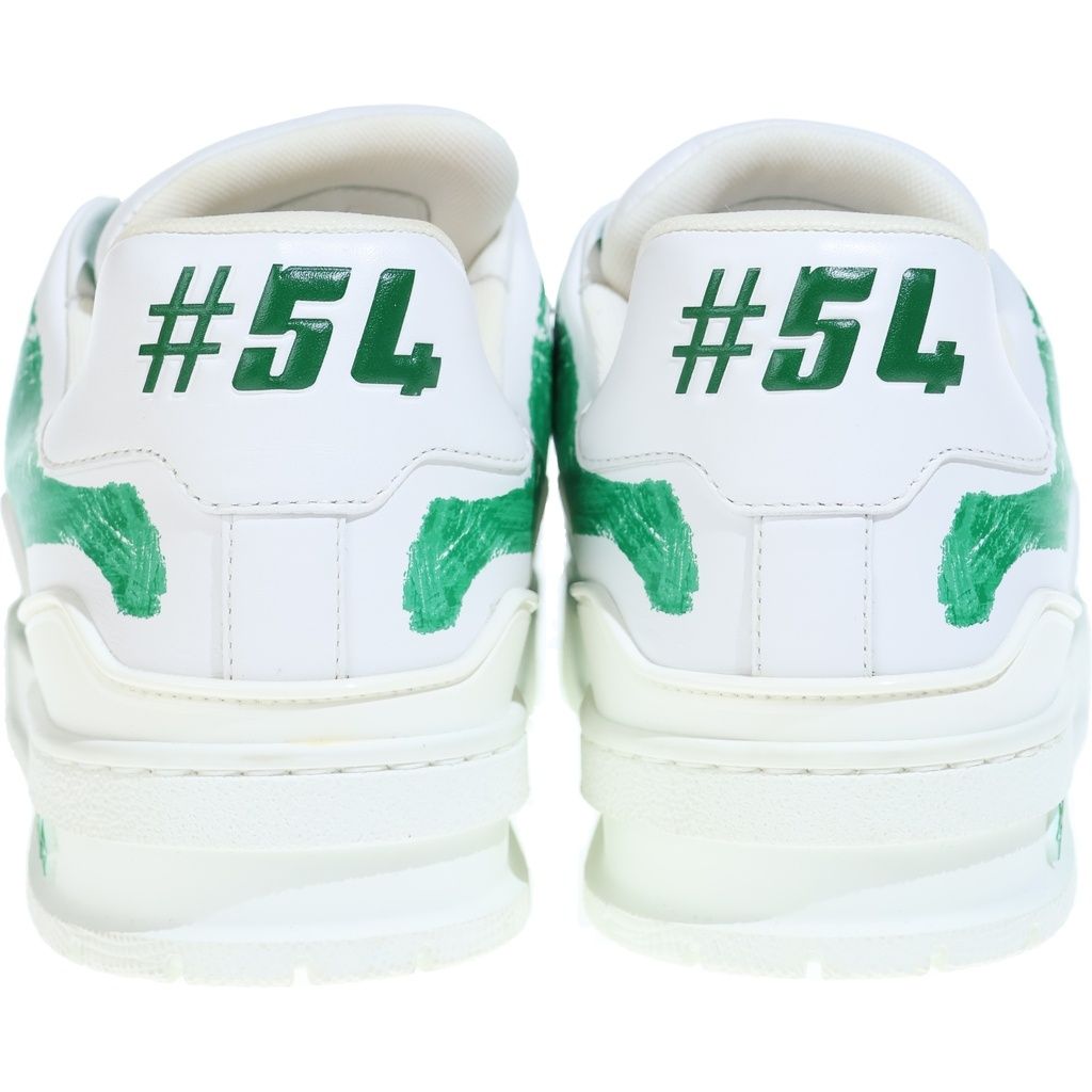 Louis Vuitton LV Trainer Sneaker Low Cut Sneakers Paint Graffiti White — view 3