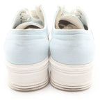Celine Triomphe Jane Canvas Low Cut Sneakers White Blue — view 3
