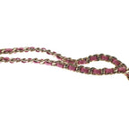 Chanel CC Logo Mini Chain Shoulder Bag Goatskin Leather Pink — view 6