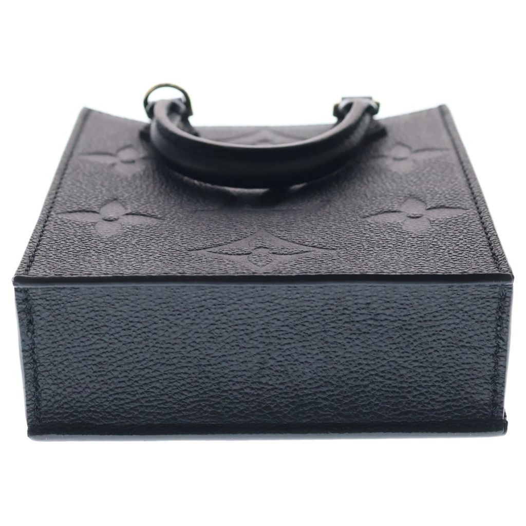 Louis Vuitton Monogram Empreinte Petite Sac Plat Leather 2-Way Bag Gold Black — view 4
