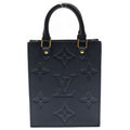Louis Vuitton Monogram Empreinte Petite Sac Plat Leather 2-Way Bag Gold Black