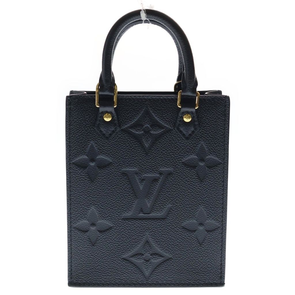 Louis Vuitton Monogram Empreinte Petite Sac Plat Leather 2-Way Bag Gold Black — view 2