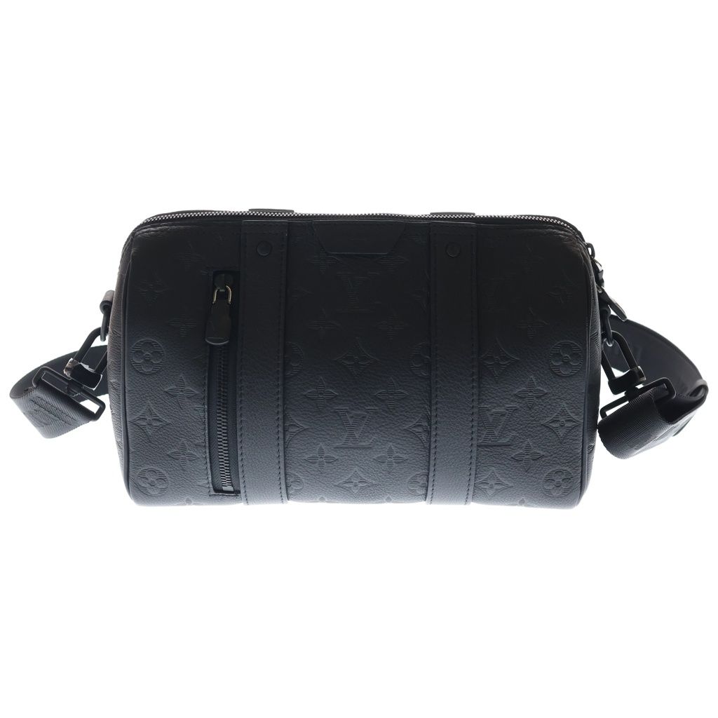 Louis Vuitton City Keepall Monogram Shadow Leather Shoulder Bag Noir Black