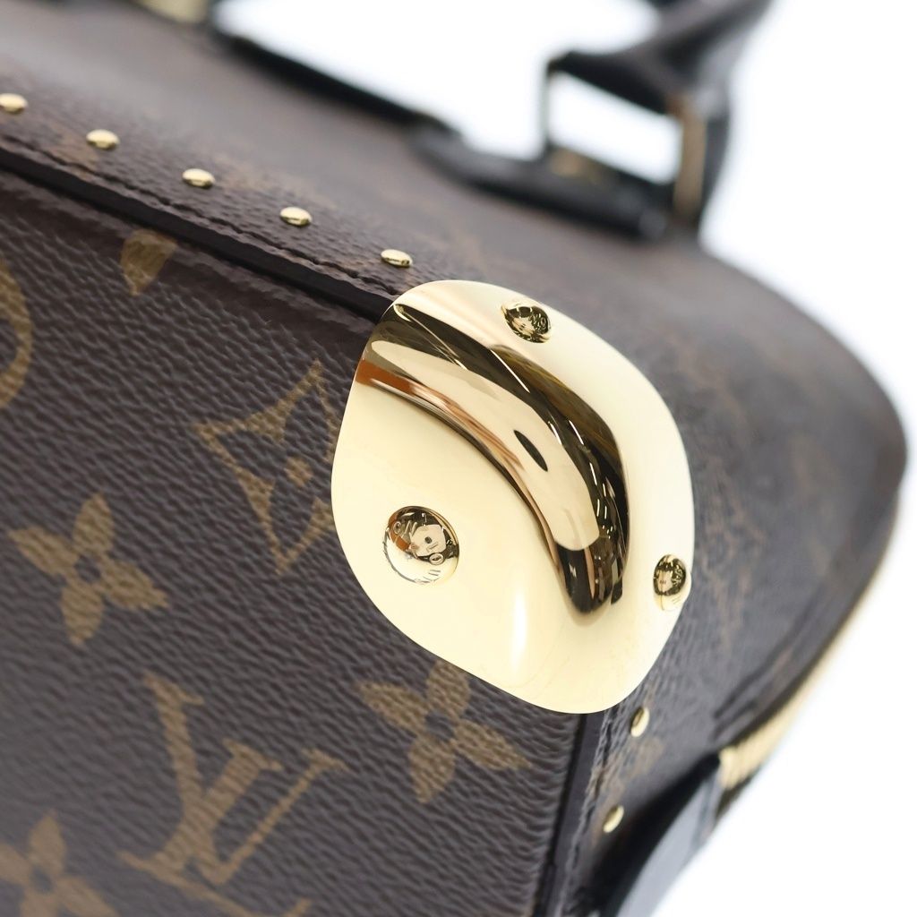 Louis Vuitton Monogram Alma Trunk BB Shoulder Bag Leather Brown — view 5