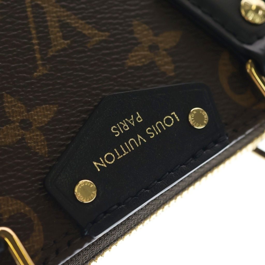 Louis Vuitton Monogram Alma Trunk BB Shoulder Bag Leather Brown — view 6