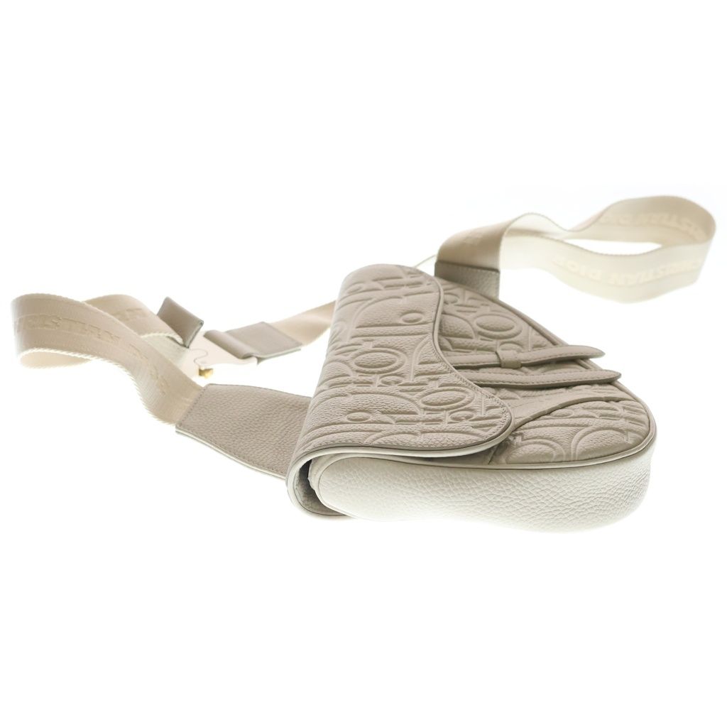 Dior Saddle Shoulder Bag Grained Calfskin Gravity Out Line Beige — view 3
