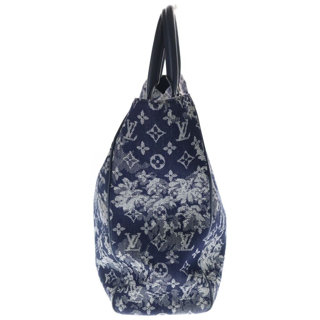 Louis Vuitton Monogram Tapestry Grand Sac Tote Canvas Navy White — view 3