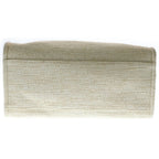 Chanel Deauville MM Canvas Tweed 2-Way Hand Chain Shoulder Tote Gold Beige — view 4