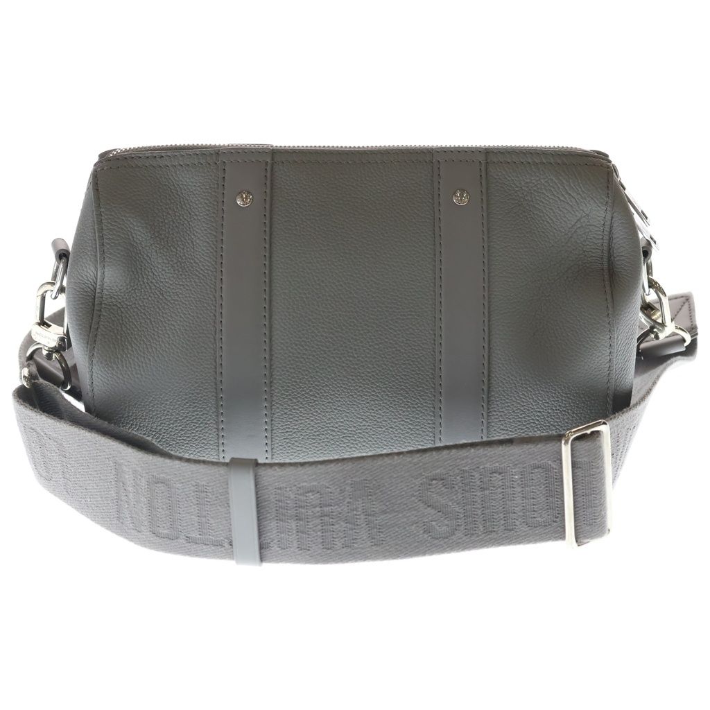 Louis Vuitton City Keepall Shoulder Bag LV Aerolog Lambskin Silver Gray — view 2