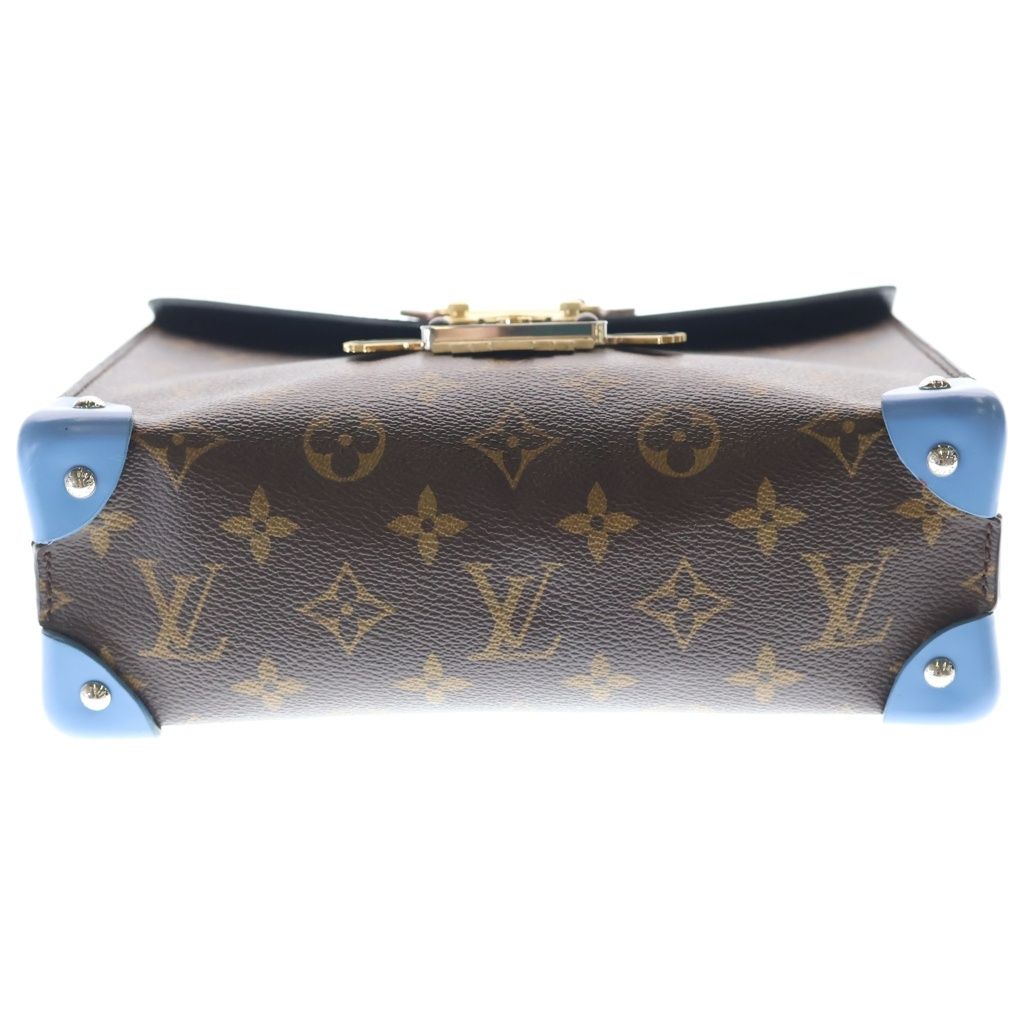 Louis Vuitton Monogram Pochette Mask Leather Hand Chain Shoulder Bag Gold Brown — view 4