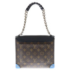 Louis Vuitton Monogram Pochette Mask Leather Hand Chain Shoulder Bag Gold Brown — view 2