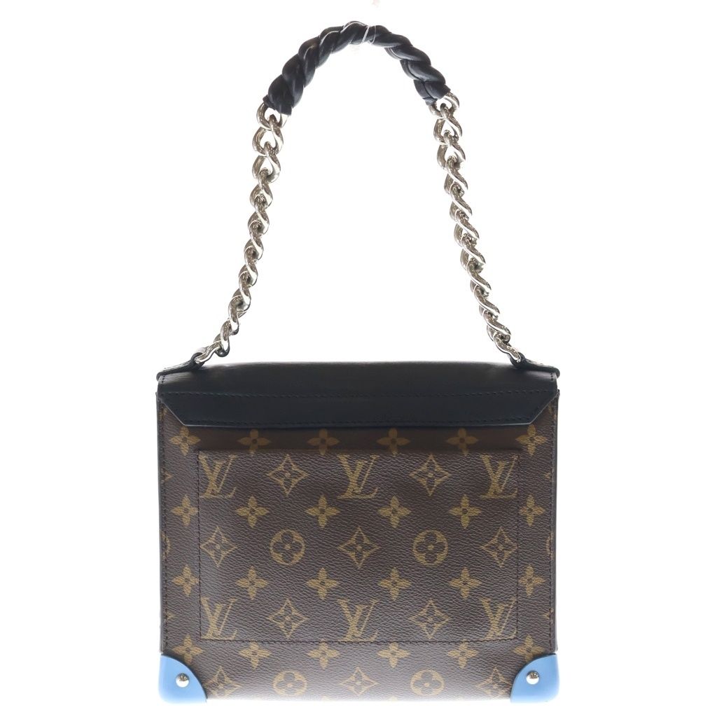 Louis Vuitton Monogram Pochette Mask Leather Hand Chain Shoulder Bag Gold Brown — view 2