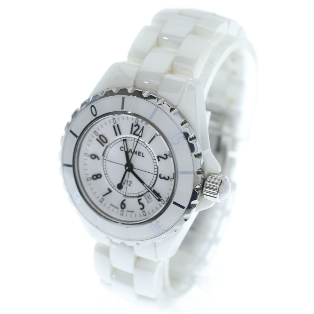 Chanel Date SE Quartz White Ceramic Watch Dial — view 4