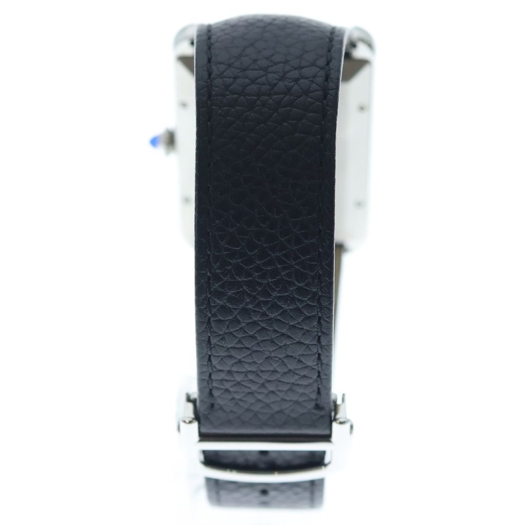 Cartier Tank Must XL Silver Dial Leather Automatic Winding Watch Black — view 2