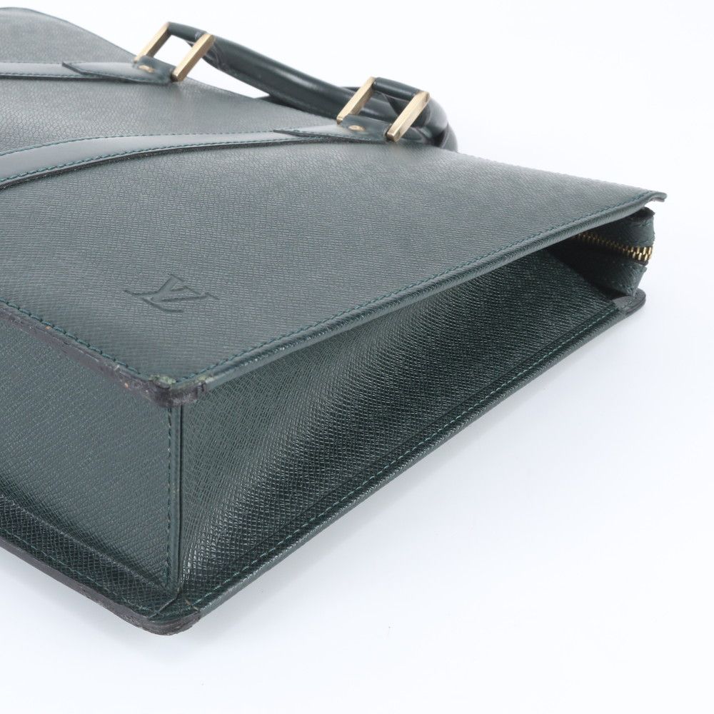 Louis Vuitton Taiga Porte Document Man Rose Leather Business Tote — view 4