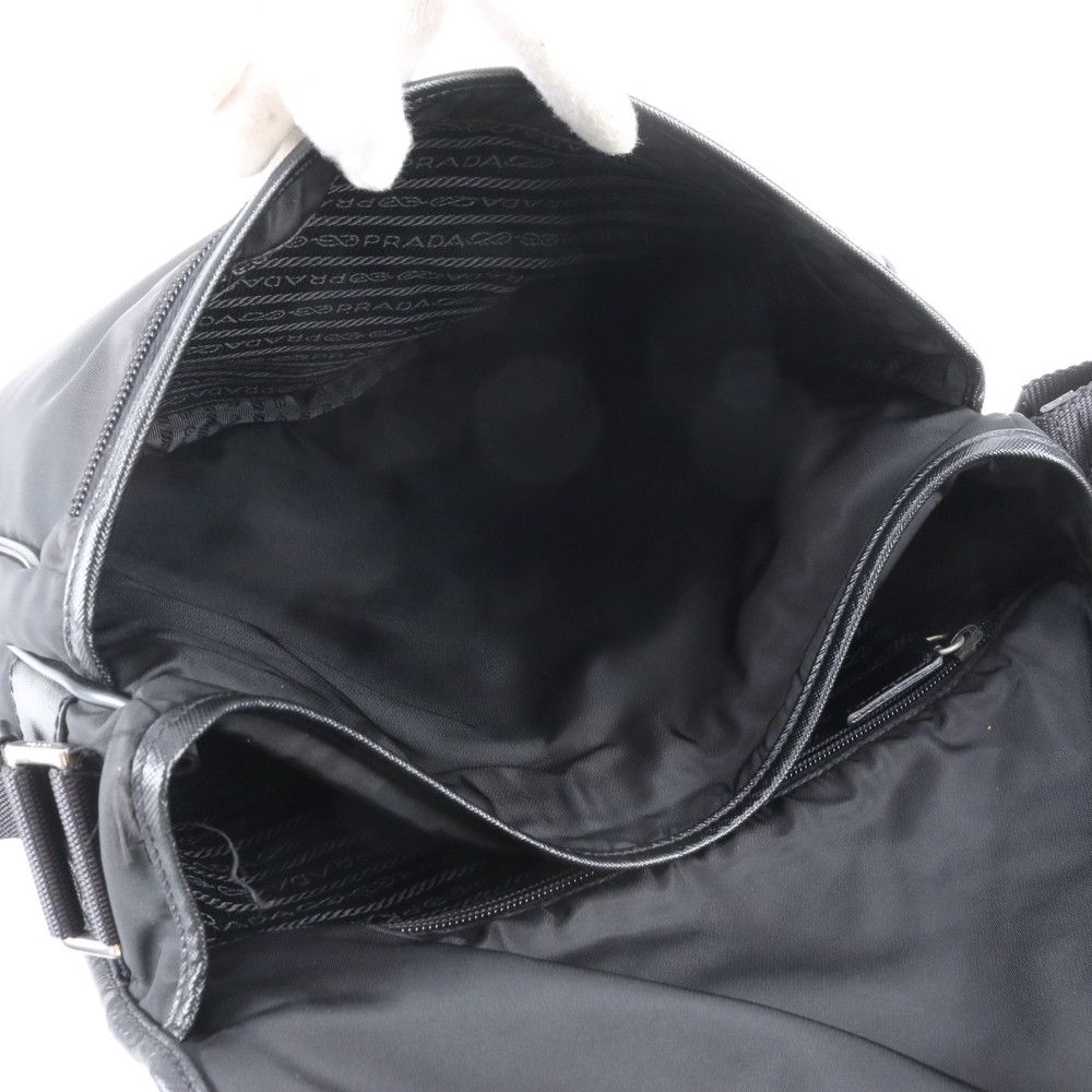 Prada Tessuto Nylon Shoulder Bag Crossbody Messenger — view 8
