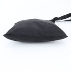 Prada Tessuto Nylon Triangle Logo Leather Shoulder Bag Crossbody Messenger — view 5