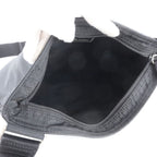 Prada Tessuto Nylon Triangle Logo Leather Shoulder Bag Crossbody Messenger — view 7