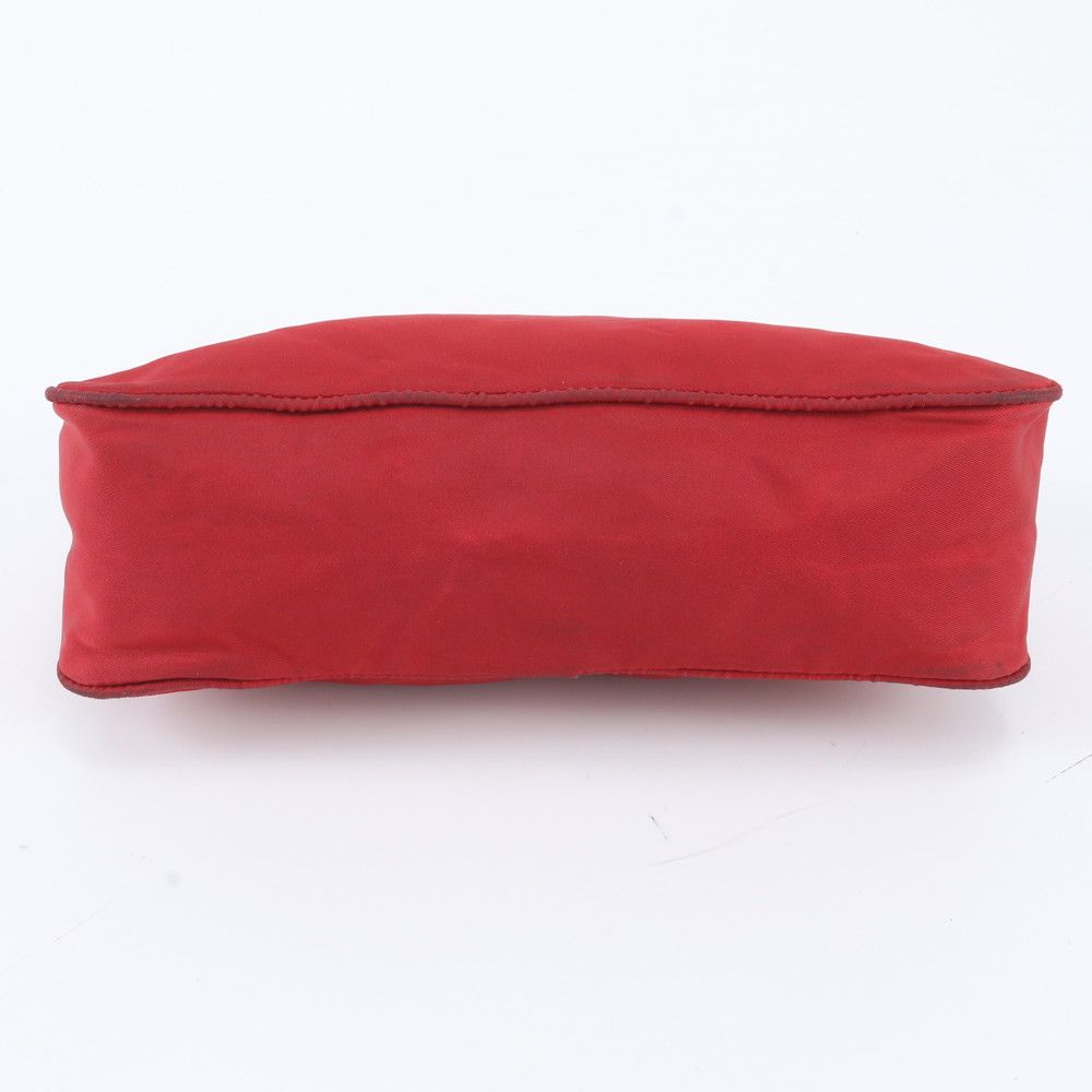 Prada Tessuto Nylon Triangle Logo Handbag Pouch — view 5