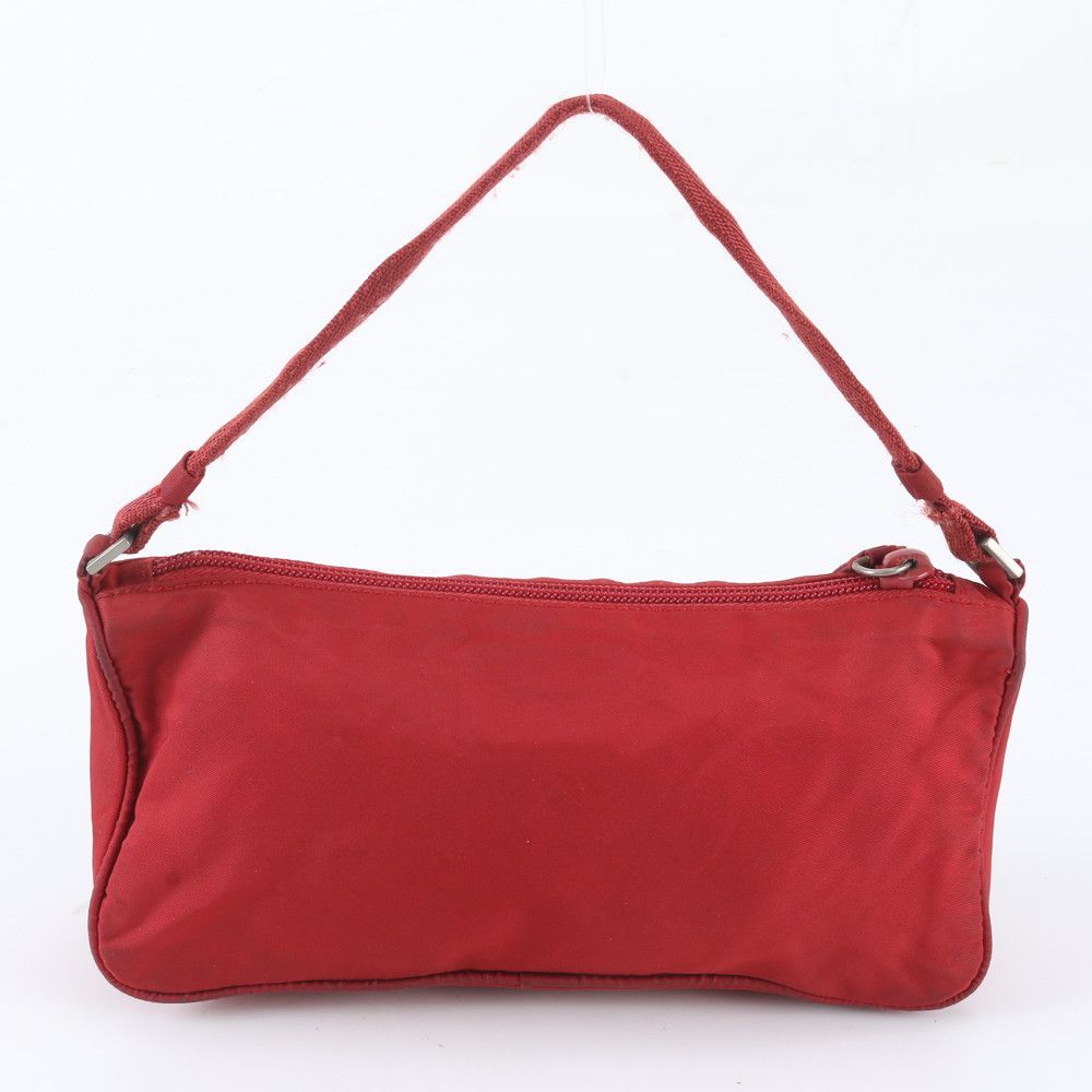 Prada Tessuto Nylon Triangle Logo Handbag Pouch — view 3