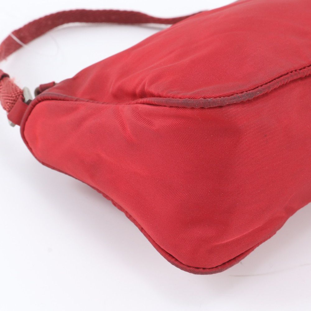 Prada Tessuto Nylon Triangle Logo Handbag Pouch — view 6