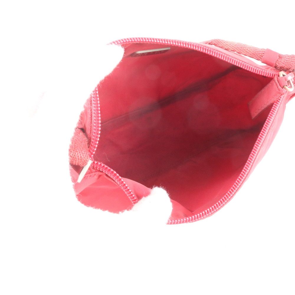 Prada Tessuto Nylon Triangle Logo Handbag Pouch — view 7