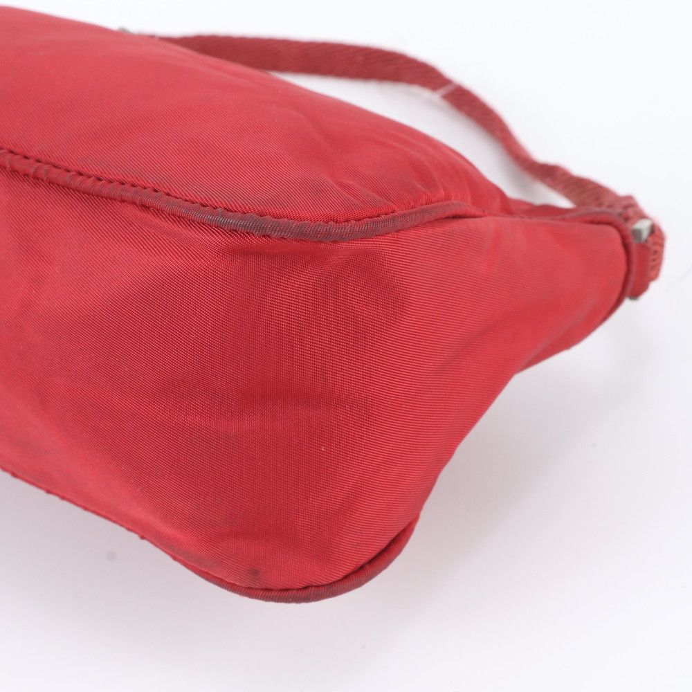 Prada Tessuto Nylon Triangle Logo Handbag Pouch — view 4