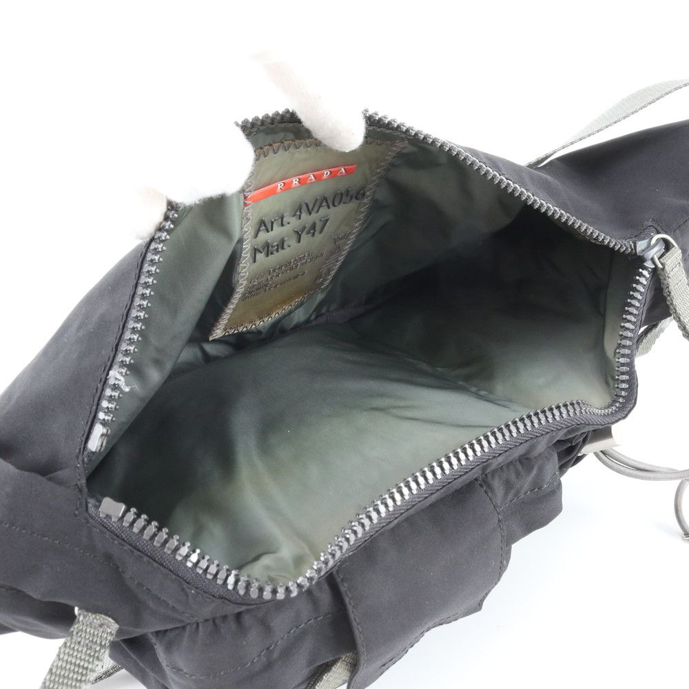Prada Sports 2-Way Belt Bag Crossbody Body Waist Pouch Black — view 7