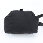 Prada Tessuto Nylon Triangle Logo Leather Shoulder Bag Crossbody Messenger — view 5