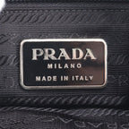 Prada Tessuto Nylon Triangle Logo Leather Shoulder Bag Crossbody Messenger — view 9