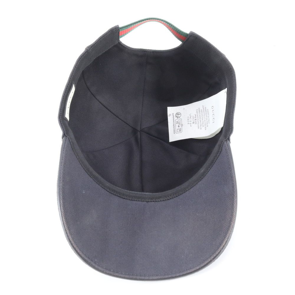 Gucci Sherry Line Baseball Cap L Hat Black — view 6