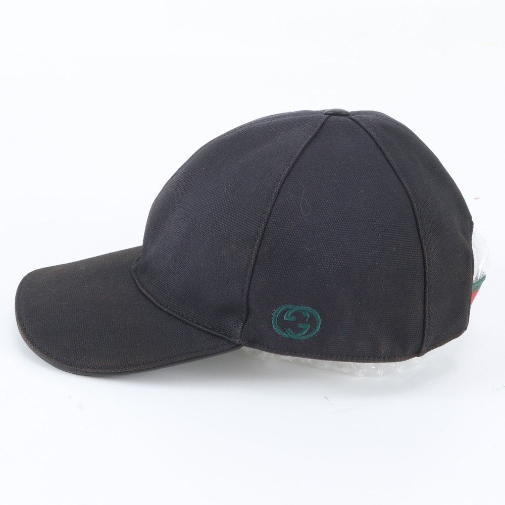 Gucci Sherry Line Baseball Cap L Hat Black — view 3