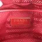 Prada Tessuto Nylon Ribbon Motif Mini 2-Way Shoulder Bag Crossbody Leather — view 8