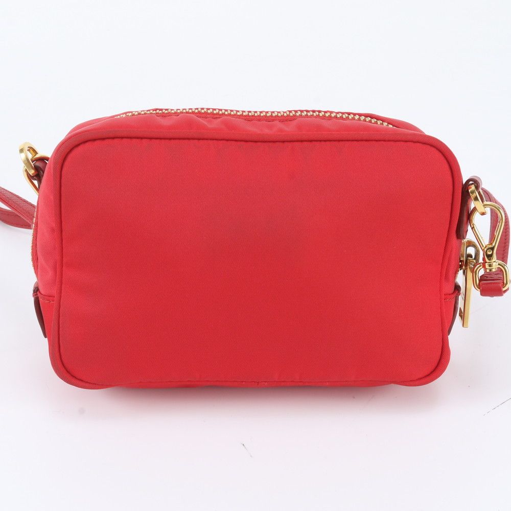 Prada Tessuto Nylon Ribbon Motif Mini 2-Way Shoulder Bag Crossbody Leather — view 3