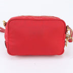 Prada Tessuto Nylon Ribbon Motif Mini 2-Way Shoulder Bag Crossbody Leather — view 3